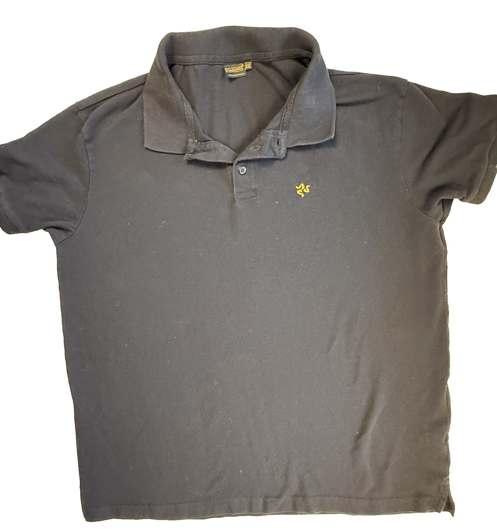 Siculamente Pique organic Polo XXL Jet Black SUCA logo Sicily Euro Streetwear